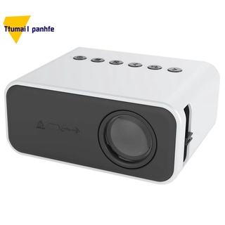 YT500 Home Mini Projector Portable LED Mobile Video Projector Home Theater Media Player Kids Gift (White US Plug)