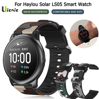 For Haylou Solar Strap Silicone Camouflage Wrist Bracelet 22mm Watch band For XiaoMi Haylou Solar LS05 Smart Watch Watchband