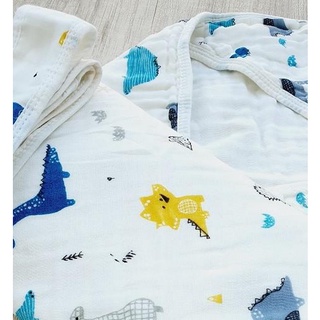 Baby Blankets HOODIE Blankets - BLUE DINO