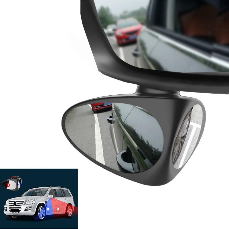 2 in 1 Car Blind Spot Mirror Wide Angle Mirror 360 Rotation