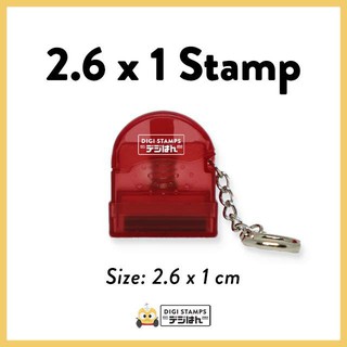 【Ready Stock】◑℡2.6 x 1 Customizable Pre-inked Stamp | Digistamps Philippines