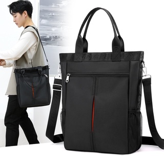 beg lelaki Fashion Tote&Shoulder Bag Nylon Waterproof Big Capacity Men Shoulder Bag Tote Bag Briefcase for Men Birthday