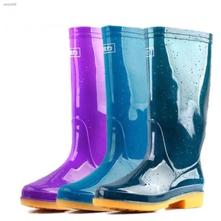 Preferred❏High Cut Rain Boots (Bota) For Ladies Rain shoes women's high barrel rain boots PVC water
