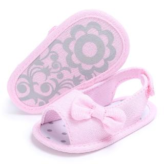 Summer Canvas Baby Shoes Baby Girl Soft-Soled Princess crib shoes bowknot prewalkers
