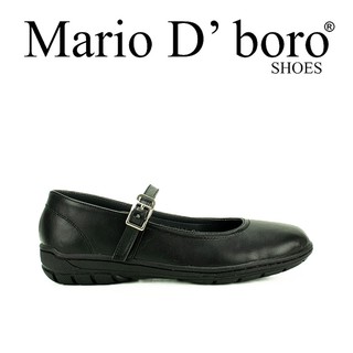 Mario D' boro ES LS 9181 black school shoes