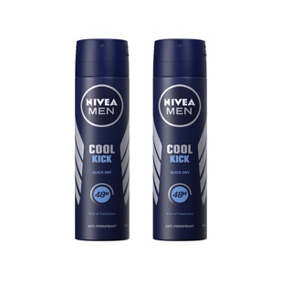 Nivea for Men Cool Kick Deodorant Spray 150ml Bundle of 2 (2)
