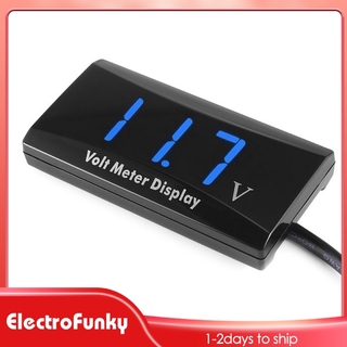 DC 12V Digital LED Display Voltmeter Voltage Gauge Panel Meter For Car Motocycle