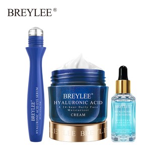 BREYLEE Hyaluronic Acid Set Moisturizing Serum Eye Cream Improves Dryness Rough Whitening skin care set 3pcs