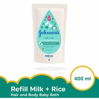 Johnson Baby Bath Milk + Rice Refill 400ml