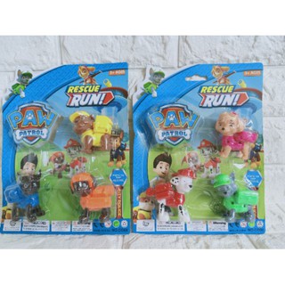 【Ready Stock】☜✳Paw Patrol 3in1 Figurine Collections Kids Toys Baby Gift