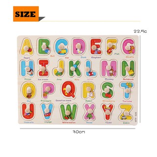 Kids wooden Puzzles Toys Wooden Games Education Learning Toys Cartoon Animal Numbers For Children (2)