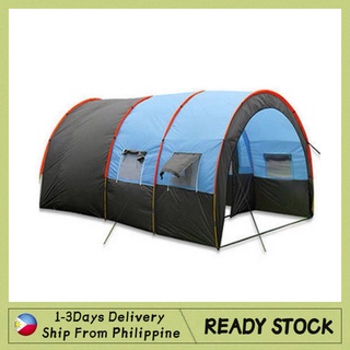 【Ready Stock】Camping Tent Waterproof 8-10 Person Outdoor Foldable Automatic Tunnel Tent Car Tent