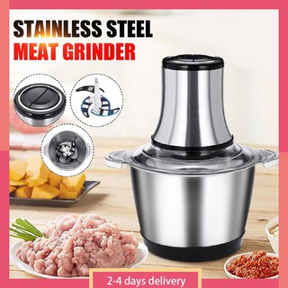 【Ready Stock】Electric meat grinder Meat blender, chopper, stainless steel meat grinder, vegetable gr