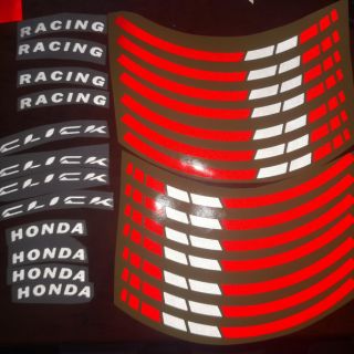 Honda click v2 reflective mags sticker