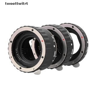 [tweettwitrt] Metal Auto Focus AF Macro Extension Tube Lens Adapter Ring for Canon EOS [tweettwitrt]