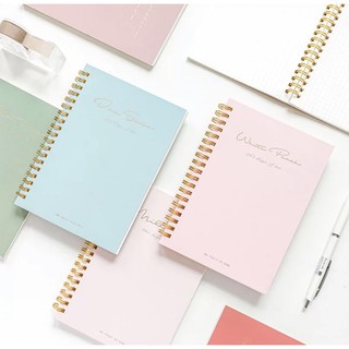 ▽▧B6 Pastel Cover Notebook Lines Dotted Grid