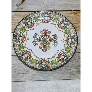 floral design melamine dinner plate