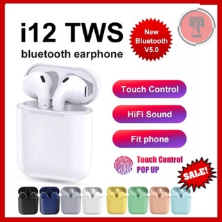 Fast delivery Macaron InPods I12 TWS Bluetooth earphone Wireless Earbuds Headset sport earbuds