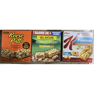 Reese Puffs Nature Valley K Protein Bars Granola Bar Trail Mix from Canada