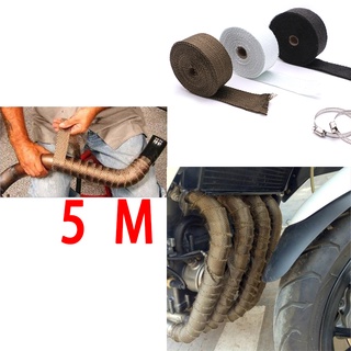 REALZION Acceptable 260 to 960 Most motorcycle Car temperature range Exhaust Tape Pipe Wrap Heat Resistant Cloth Universal WR155R CRF150 Klx150L Y15ZR LC150 SNIPER150 Rs150 R15 R3 RC390 cbr150r gsxr150 duke 200 390 MT09