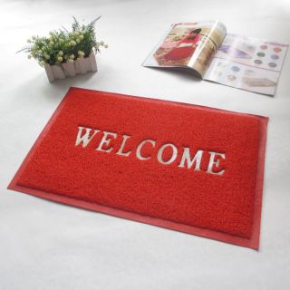 Welcome Rubber Door Mat for your Do-It-Yourself Disinfecting Foot Bath