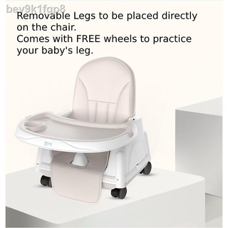 ❁◇㍿[COD] Baby High Chair with Adjustable Height and Removable Legs (with 4 free wheels) (4)