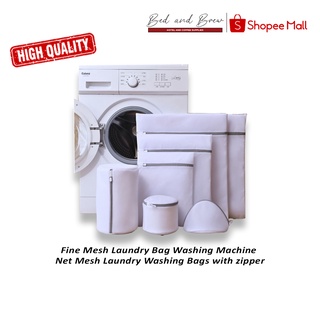 1pc Fine Mesh Laundry Bag Storage Bag, Washing Machine Net Mesh Laundry Washing Bags with zipper