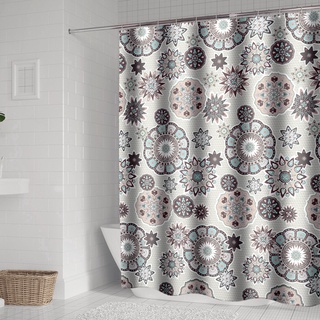 New style thick waterproof mildew polyester shower curtain