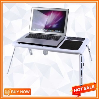【Ready Stock】﹊۞E-Table Foldable Laptop Cooler Table Bedside Multi-Functional Portable Laptop