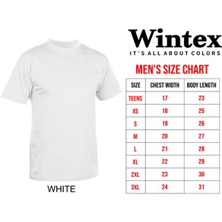 T- Shirt Round Neck Plain Shirt Unisex Adult Wintex ( WHITE )