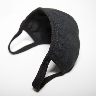 JK Mouth Mask plain black Cotton Unisex Anti Haze Black Dust Mask Nose Filter Windproof Face Mask (3)