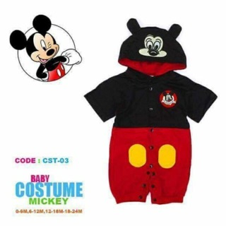 Mickey Mouse baby costume overall