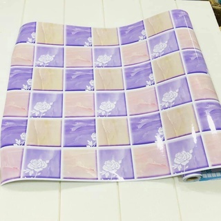 Aluminium Foil❒◈▨Kitchen Bathroom Self-adhesive Wall paper Waterproof Foil Stickers Anti-oil Wrap (8)