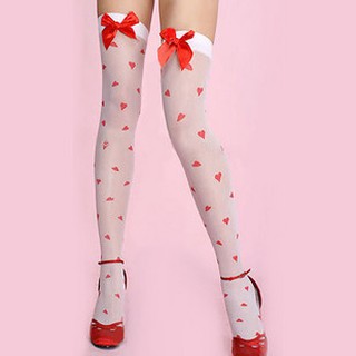 Sexy stockings, bows, lace, little red hearts, stockings, c