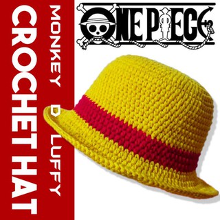 K&Q Crochet Bucket Hat - One Piece Monkey D Luffy inspired