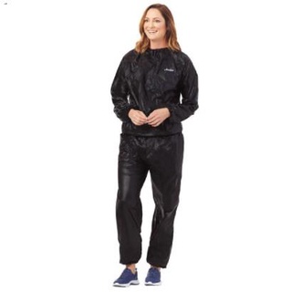 ❀✻【coat+pants】4XL Fitness Sweat Sauna Suit Gym Exercise Suit COD