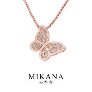 Mikana 18k Rose Gold Plated Akai Pendant Necklace Accessories For Women