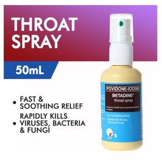 BETADINE (Povidone Iodine) Oral Throat Spray Solution 50mL