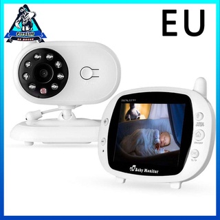[INStock] Wireless Digital Baby Monitor 3.5 inch LCD Screen Two Way Audio Video Baby Monitor Night Cute Infant Camera