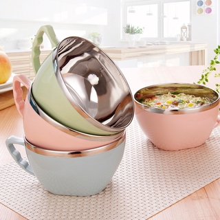 Stainless Steel Noodle Bowl With Handle Food Container / Rice Bowl Soup Bowls /Instant Noodle Bowl With Lid With Handle