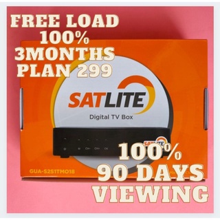 【Ready Stock】∋◄Satlite box only w/free 499 load for 3months(need satelite dish) (1)