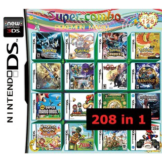 208 Games in 1 Game Cartridge Multicart for Nintendo DS NDS NDSL NDSI New 2DS 3DS New 3DS