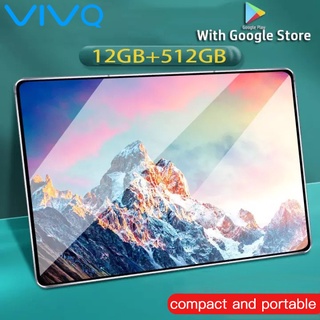 vivo Tablet 12GB + 512GB tablet android for online class tablet original tablets GPS tablet for kids