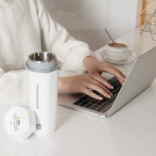 Travel Electric Heating Cup Portable Small Household Boiling Water Cup Mini Health Electric Kettle Stainless Steel (4)