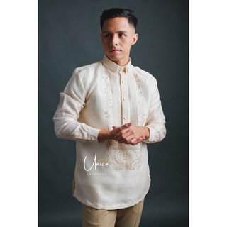 Barong Tagalog for Men Piña Organza with Lining Centennial Design (2)