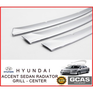 2011 2012 2013 2014 2015 2016 2017 2018 Hyundai Accent Sedan Radiator Grill Center -Chrome