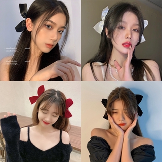 2Pcs/Set Hair Clip Korean Fashion Hair Pin Floral Big Bow Hairclip Girls Elegant Retro Sweet Hair Accessories