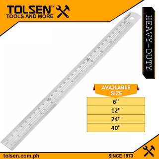 Tolsen Stainless Steel Ruler w/ Conversion Chart (24" - 40")