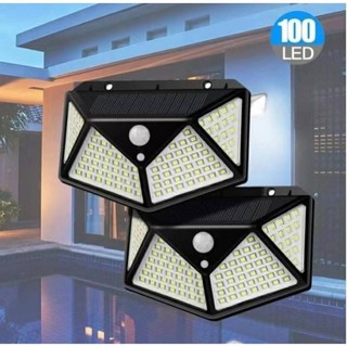 100 LED Solar Light Outdoor Solar Lamp PIR Motion Sensor Wall Light Waterproof Solar