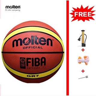 MOLTEN Basketball(CLASS A) with Free netbag.pin& pump